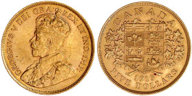 Ausländische Goldmünzen und -medaillen

Kanada

Britisch, seit 1763

5 Dollars 1913. 8,36 g. 900/1000. vorzüglich. Krause/Mishler 26. Friedberg ...