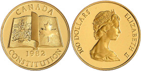 Ausländische Goldmünzen und -medaillen

Kanada

Britisch, seit 1763

100 Dollars 1982, Neue Verfassung. 16,97 g. 917/1000. Im Originaletui mit Z...