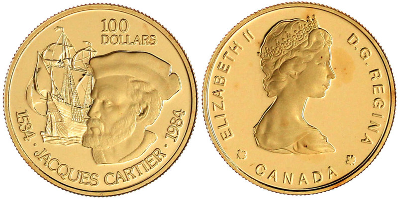 Ausländische Goldmünzen und -medaillen

Kanada

Britisch, seit 1763

100 D...