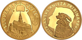 Ausländische Goldmünzen und -medaillen

Slowakei

Republik, seit 1993

100 Euro 2011. Prinz Pribna Nitra. 9,5 g. 900/1000. In Originalschatulle ...