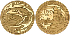 Ausländische Goldmünzen und -medaillen

Slowakei

Republik, seit 1993

100 Euro 2017. Die Höhlen des Slowakischen Karstes. 9,5 g. 900/1000. In O...