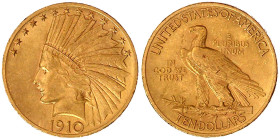 Ausländische Goldmünzen und -medaillen

Vereinigte Staaten von Amerika

Unabhängigkeit, seit 1776

10 Dollars 1910, Philadelphia. Indian Head. 1...