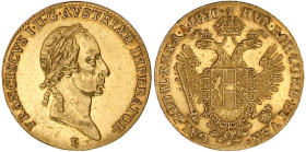 Gold der Habsburger Erblande und Österreichs

Haus Habsburg

Franz II. (ab 1806 als Franz I.), 1792-1835

Dukat 1830 E, Karlsburg. 3,49 g. gutes...