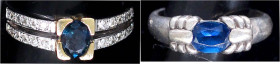 Schmuck und Accessoires aus Gold

Fingerringe

Damenring Weißgold/Gelbgold 750/1000 mit Saphir im facettierten Ovalschliff (ca. 1,13 ct) und 24 kl...