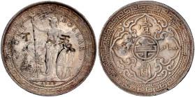 CHINA und Südostasien

China

"Bang Yang"

Britischer Tradedollar 1909 B. Mit chines. Chopmarks. sehr schön. Krause/Mishler T5.