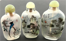 CHINA und Südostasien

China

Varia

3 versch. Inside-Snuff-Bottles (Neihuas). Glas, Bemalung Landschaften und Vögel. Höhe je ca. 8 cm. Zwei mit...