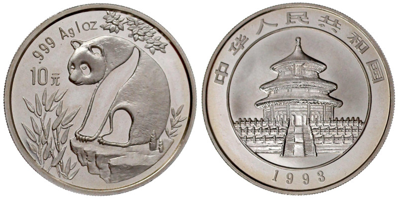 CHINA und Südostasien

China

Volksrepublik, seit 1949

10 Yuan Panda Silb...