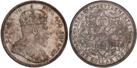 CHINA und Südostasien

Malaysia

Straits Settlements

Dollar 1904. Inkuses B. vorzüglich/Stempelglanz, schöne Patina. Krause/Mishler 25.