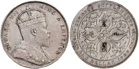 CHINA und Südostasien

Malaysia

Straits Settlements

Dollar 1909. sehr schön/vorzüglich, kl. Randfehler. Krause/Mishler 26.