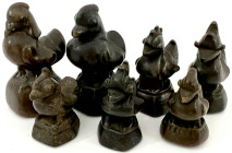 CHINA und Südostasien

Myanmar (Burma)

Opiumgewichte

7 Bronze-Tiergewichte in Gestalt eines Hantha-Vogels, vor 1885. 78,75 g bis 305,69 g. seh...