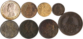CHINA und Südostasien

Thailand

Lots

Typensammlung, 8 versch. Münzen Rama IV. und V. Vom 1/8 Fuang bis zum Baht. schön bis sehr schön