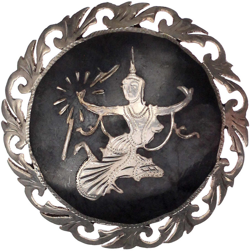 CHINA und Südostasien

Thailand

Varia

Runde Brosche, Siam Sterlingsilber...