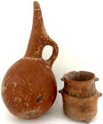 Ausgrabungen

Bronzezeit

2 Stück Zypern: Schnabelkrug aus rotem, poliertem Ton. Ca. 2200 v. Chr. Runder Korpus (nicht aufstellbar). Höhe 26,5 cm ...