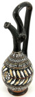 Ausgrabungen

Griechen

Apulien: Epichysis der Gnathia-Ware, um 320/300 v. Chr. Geschwärzter Ton mit weiß-roter Bemalung. Höhe 19 cm. intakt Exemp...
