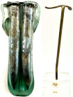 Ausgrabungen

Rom

Objekte aus Glas

Doppelbalsamarium des 1.-3. Jh. n. Chr. Höhe 113 mm. Mit Aufsteller. intakt Exemplar der Sammlung Canehl, S...