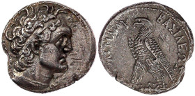 Altgriechische Münzen

Ägypten

Königreich der Ptolemäer

Ptolemaios II. 285-246 v. Chr

Tetradrachme 285/246 v. Chr. Alexandria. Brb. mit Aeg...