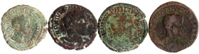 Provinzialrömische Münzen

Moesia Superior

Viminacium

4 versch. Sesterzen: Gordian III. Jahr IIII = 243, Philippus Arabs Jahre VII = 246 und V...