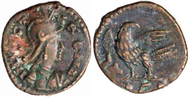 Völkerwanderung

Ostgoten

Theoderich I. der Große, 493-526

AE 40 Nummia. INVICTA ROMA. Romabüste r./Adler, daneben Wertzeichen XL. gutes sehr ...