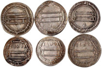 Orientalen

Abbasiden

Al Mansur, 136-158 AH/754-775 AD

6 div. Dirhams. sehr schön