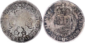 Ausländische Münzen und Medaillen

Belgien-Flandern

Karl II., 1665-1700

1/2 Patagon 1700, Mzz. Herz, Brügge. 13,55 g. schön, selten. Delmonte ...