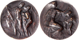 Ausländische Münzen und Medaillen

Belgien-Kongo

Albert I., 1909-1934

Bronzemedaille 1918 von Huygelen, a.d. Ende des 1. Weltkrieges in Belgis...