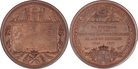 Ausländische Münzen und Medaillen

Dänemark

Christian IX., 1863-1906

Bronzemedaille 1891 von Meyer und Fisch. Zur 25 Jahrfeier der Dampfschiff...
