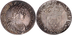 Ausländische Münzen und Medaillen

Frankreich

Ludwig XIV., 1643-1715

Ecu a la meche longue 1649 N, Montpellier. 27,20 g. sehr schön, schöne Pa...