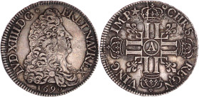 Ausländische Münzen und Medaillen

Frankreich

Ludwig XIV., 1643-1715

Ecu aux huit L 1690 A, Paris. Flan Neuf mit Randschrift. gutes sehr schön...