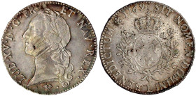 Ausländische Münzen und Medaillen

Frankreich

Ludwig XVI., 1774-1793

Ecu 1769 L, Bayonne. sehr schön, justiert und kl. Schrötlingsfehler. Gado...
