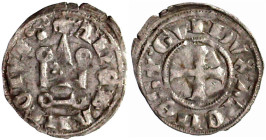 Ausländische Münzen und Medaillen

Griechenland-Athen

Gui II. de la Roche, 1287-1308

Denier Tournois, Theben. sehr schön. Metcalf 1067.