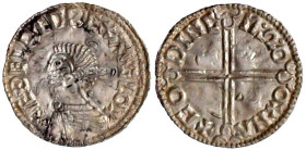 Ausländische Münzen und Medaillen

Grossbritannien

Aethelred II., 978-1016

Penny, long cross type o.J. (997/1003), Oxford, Mzm. GODINC. sehr s...