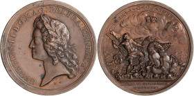 Ausländische Münzen und Medaillen

Grossbritannien

George II., 1727-1760

Bronzemedaille 1731 von Crocker. Auf den 2. Wiener Vertrag. 48 mm. vo...