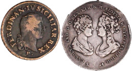 Ausländische Münzen und Medaillen

Italien

Lots

2 Münzen: Sizilien Kupfer 10 Tornesi 1798, Toskana 5 Franchi 1807 (Fassungsspuren). beide fast...