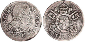 Ausländische Münzen und Medaillen

Italien-Kirchenstaat

Innocenzo XII., 1691-1700

1/12 Scudo 1693, Avignon. fast sehr schön, l. gewellt. Berma...