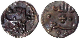 Ausländische Münzen und Medaillen

Italien-Sizilien

Wilhelm II., 1166-1189

Billon 1/6 Dirham, Palermo. Malik Ghulyalim al mu azzam/billah al m...