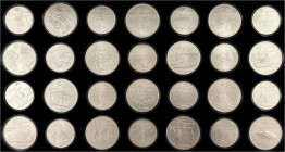 Ausländische Münzen und Medaillen

Kanada

Elisabeth II., 1952-2022

Komplette Serie der Silbermünzen zur Olympiade 1976 in Montreal. 14 X 5 und...