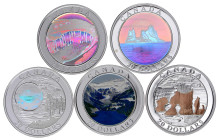 Ausländische Münzen und Medaillen

Kanada

Elisabeth II., 1952-2022

5 versch. 20 Dollars Silbergedenkmünzen aus 2003 bis 2005. Serie Kanadische...