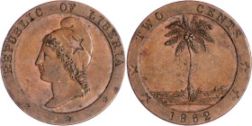 Ausländische Münzen und Medaillen

Liberia

Republik, seit 1847

2 Cents 1862. vorzüglich/Stempelglanz. Krause/Mishler 4.