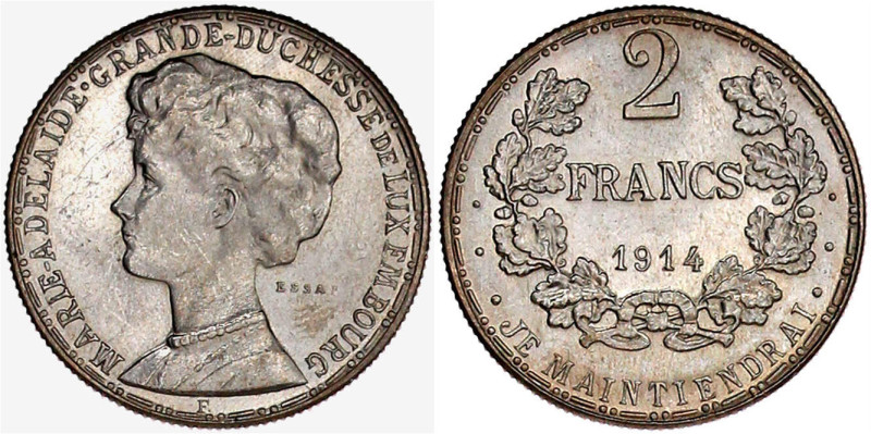 Ausländische Münzen und Medaillen

Luxemburg

Marie Adelaide, 1912-1919

P...