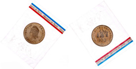 Ausländische Münzen und Medaillen

Neukaledonien

100 Francs 1979 PIEFORT. Cu-Ni-Al. Originalverschweißt. Mit Zertifikat. Aufl. nur 150 Exemplare....