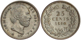 Ausländische Münzen und Medaillen

Niederlande

Willem III., 1849-1890

25 Cents 1890. fast sehr schön, selten. Krause/Mishler 81.