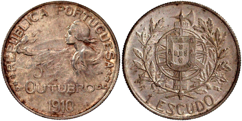 Ausländische Münzen und Medaillen

Portugal

Erste Republik, 1910-1926

Es...