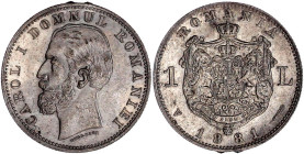 Ausländische Münzen und Medaillen

Rumänien

Carl I., 1866-1914

1 Leu 1881 V. vorzüglich, Henkelspur. Krause/Mishler 14.
