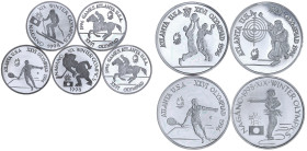 Ausländische Münzen und Medaillen

Rumänien

Lots

9 versch. PROBEN in Aluminium zu 100 Lei (Wertangabe auf dem Rand) 1996/1998, zu den olymp. S...