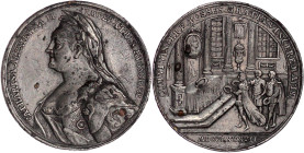 Ausländische Münzen und Medaillen

Russland

Katharina II., 1762-1796

Zinnmedaille mit Kupferstift 1787 von Reich, a.d. Wiedererlangung Polens....