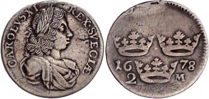 Ausländische Münzen und Medaillen

Schweden

Karl XI., 1660-1697

2 Mark 1...
