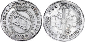 Ausländische Münzen und Medaillen

Schweiz-Bern

10 Kreuzer 1797, Bern. vorzüglich, von polierten Stempeln. HMZ 2-222o.