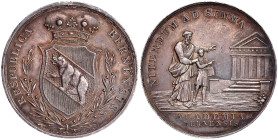Ausländische Münzen und Medaillen

Schweiz-Bern

Silbermedaille (Studentenpfennig) o.J. (1829) von Gruner. 41 mm; 36,22 g. vorzüglich, etwas berie...