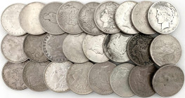 Ausländische Münzen und Medaillen

Vereinigte Staaten von Amerika

Lots

25 Silberdollars aus 1885 bis 1934. 15 X Morgan- und 10 X Peace-Dollar....