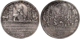 Römisch Deutsches Reich

Haus Habsburg

Maximilian I., 1486-1519

Doppelter Weihnachtsguldiner o.J., Klagenfurt oder St. Veit. Der Prophet Jesaj...